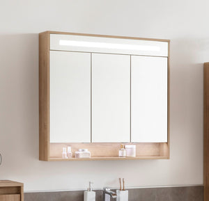 NATURA LED Tükrösszekrény 93 cm széles tölgy