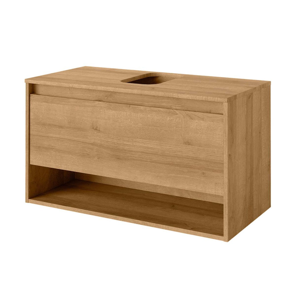 NATURA Mosdóalsószekrény 94 cm széles tölgy nyitott lappal