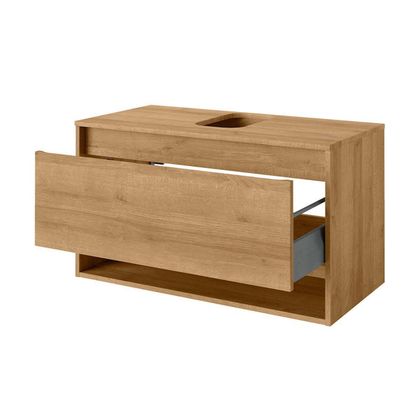 NATURA Mosdóalsószekrény 94 cm széles tölgy nyitott lappal