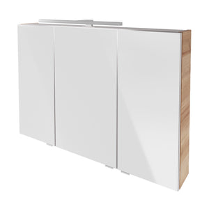 B.BRILLANT LED Tükrösszekrény 100 cm széles tölgy