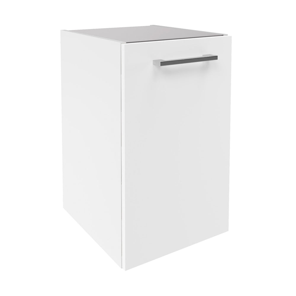 VERONA Alsószekrény 35 cm széles fényes fehér/magasfényű fehér balos