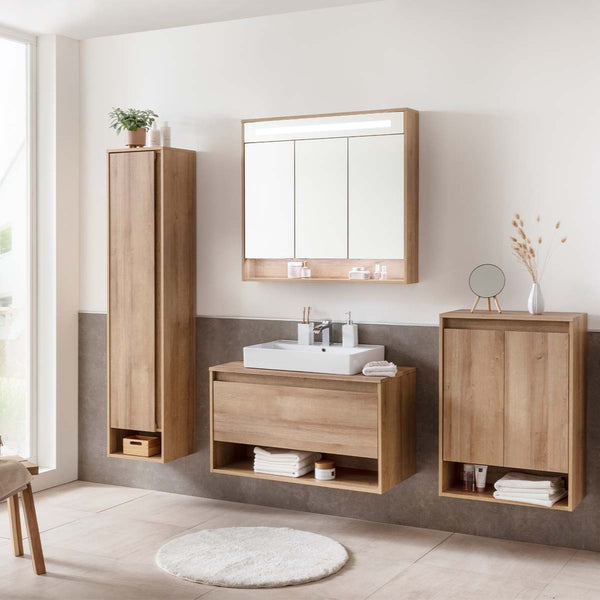 NATURA Mosdóalsószekrény 94 cm széles tölgy