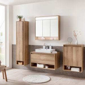 NATURA Magasszekrény 38 cm széles tölgy balos