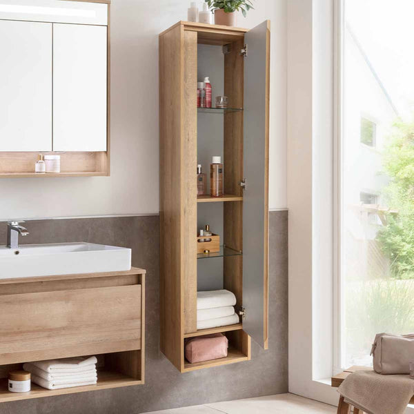 NATURA Magasszekrény 38 cm széles tölgy jobbos