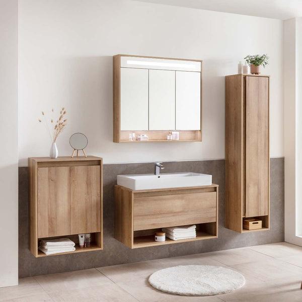 NATURA Magasszekrény 38 cm széles tölgy jobbos