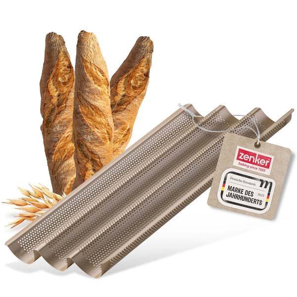 ZENKER Bagett sütőforma 3 db-hoz "Dein Brot"