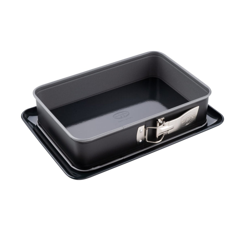 DR OETKER BACK IDEE Kapcsos négyzetalakú sütőforma zománcozott 28x18 cm