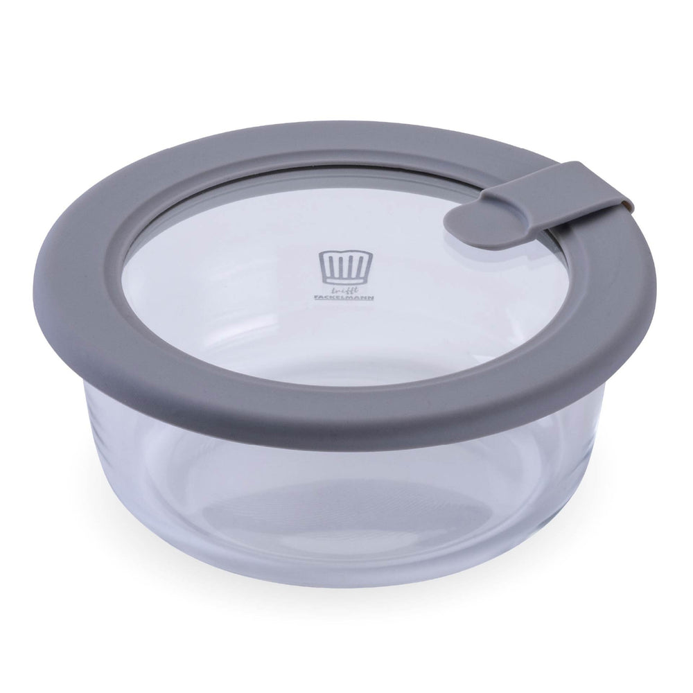 CHEFKOCH trifft Fackelmann Üveg ételtároló kerek 400 ml