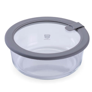 CHEFKOCH trifft Fackelmann Üveg ételtároló kerek 950 ml