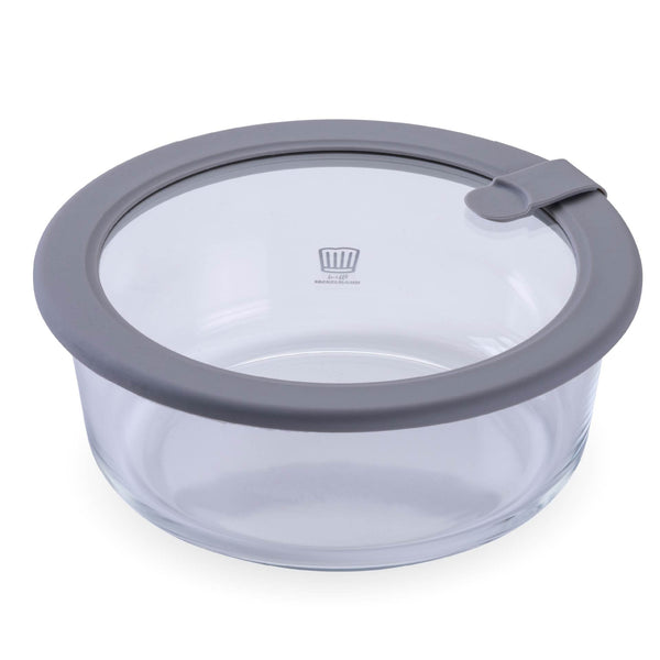 CHEFKOCH trifft Fackelmann Üveg ételtároló kerek 950 ml