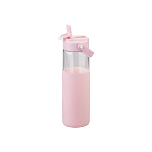 FM Üvegkulacs szilikonborítással 660 ml rózsaszín