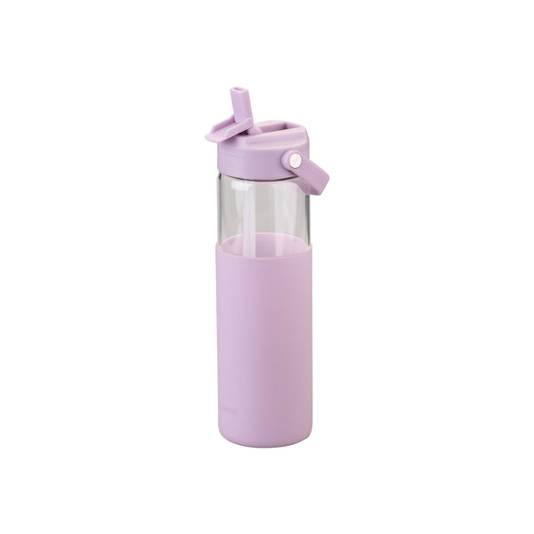 FM Üvegkulacs szilikonborítással 660 ml levendula