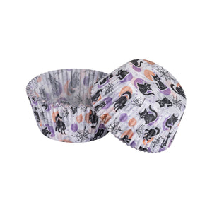 ZENKER Muffinpapír 50 db macska mintával Happy Halloween