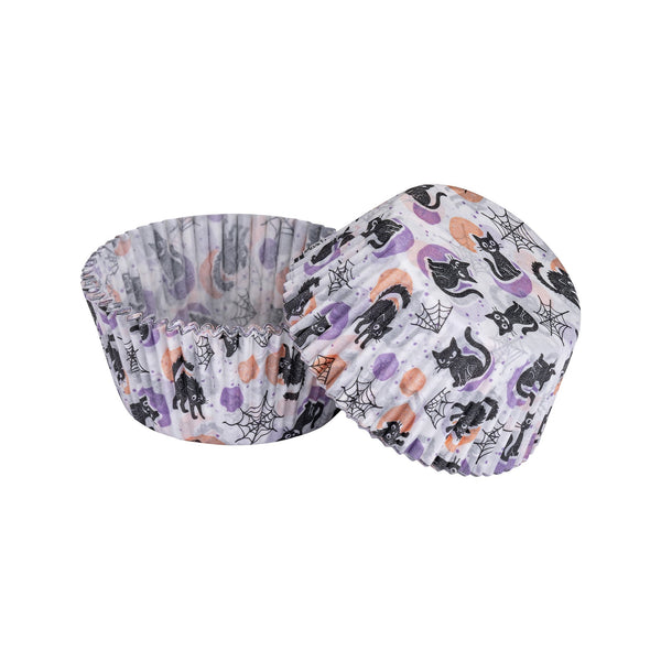ZENKER Muffinpapír 50 db macska mintával Happy Halloween