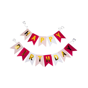 FM Papírgirland színes HAPPY BIRTHDAY
