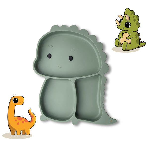 FM Szilikon gyerektányér Dinó