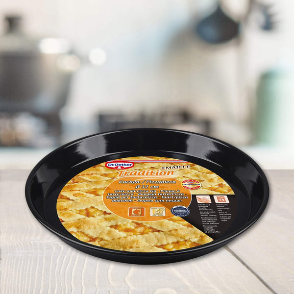 DR OETKER TRADITION Pizzalemez 32 cm zománcozott