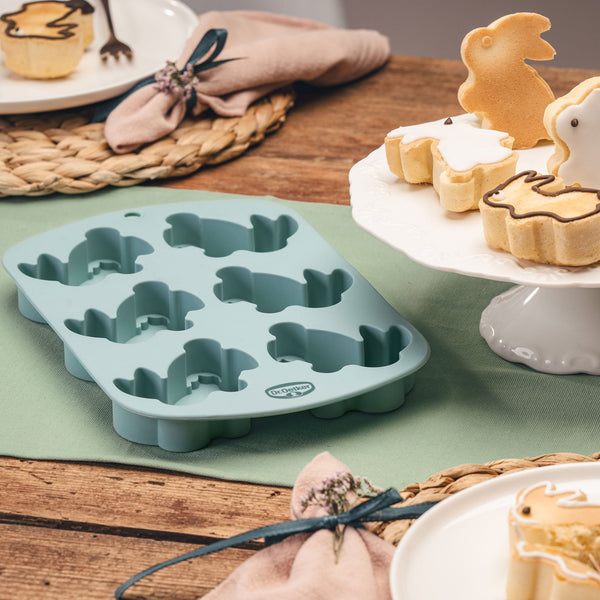 DR OETKER Mini nyusziformák 6 db-hoz szilikon Vintage