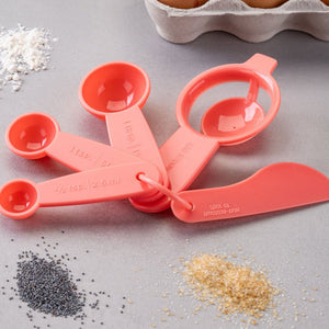 FM Mini mérőkanál készlet barackszín