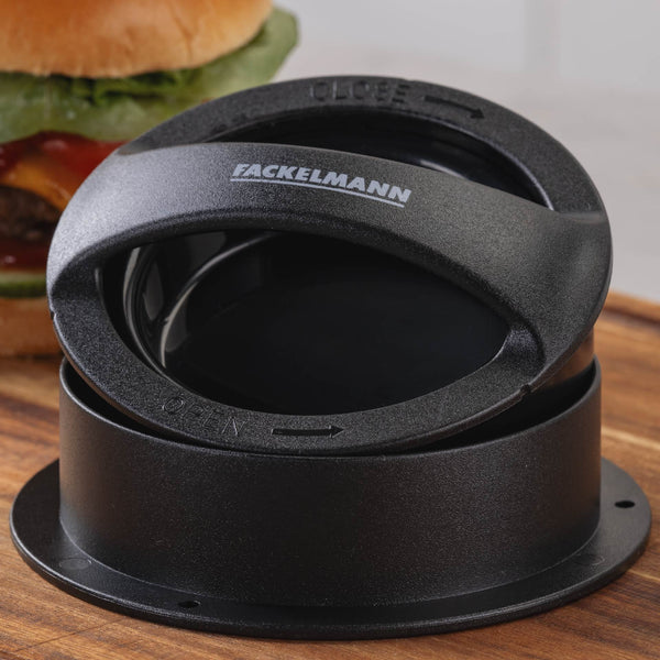 FM Hamburgerprés műanyag fekete