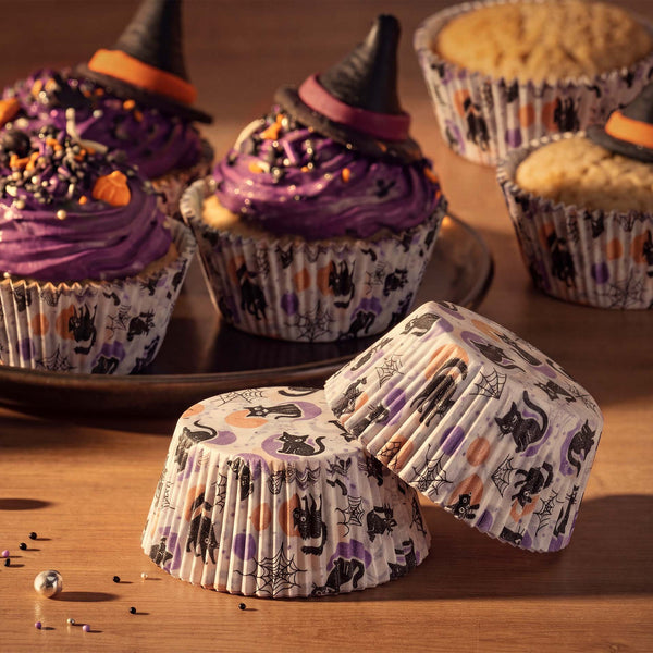 ZENKER Muffinpapír 50 db macska mintával Happy Halloween