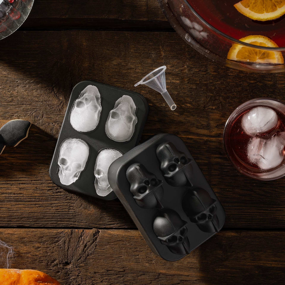 ZENKER Jégkockakészítő forma koponya szilikon Happy Halloween