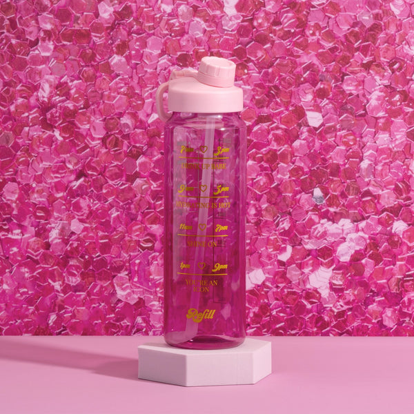 PARIS HILTON Motivációs kulacs Pink 900 ml
