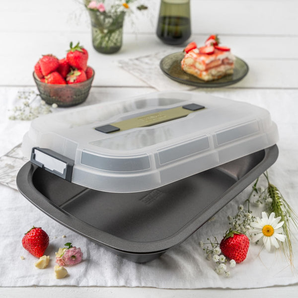 ZENKER Desszert sütőforma hordozó tetővel Bake,Click&Go