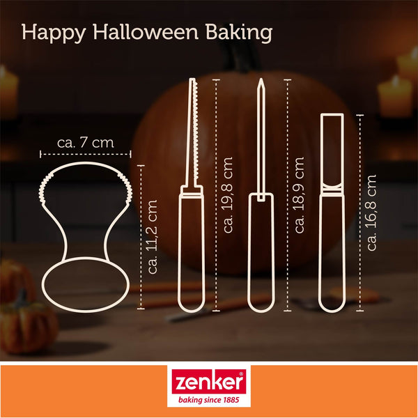 ZENKER Tökfaragó készlet 4 részes Happy Halloween
