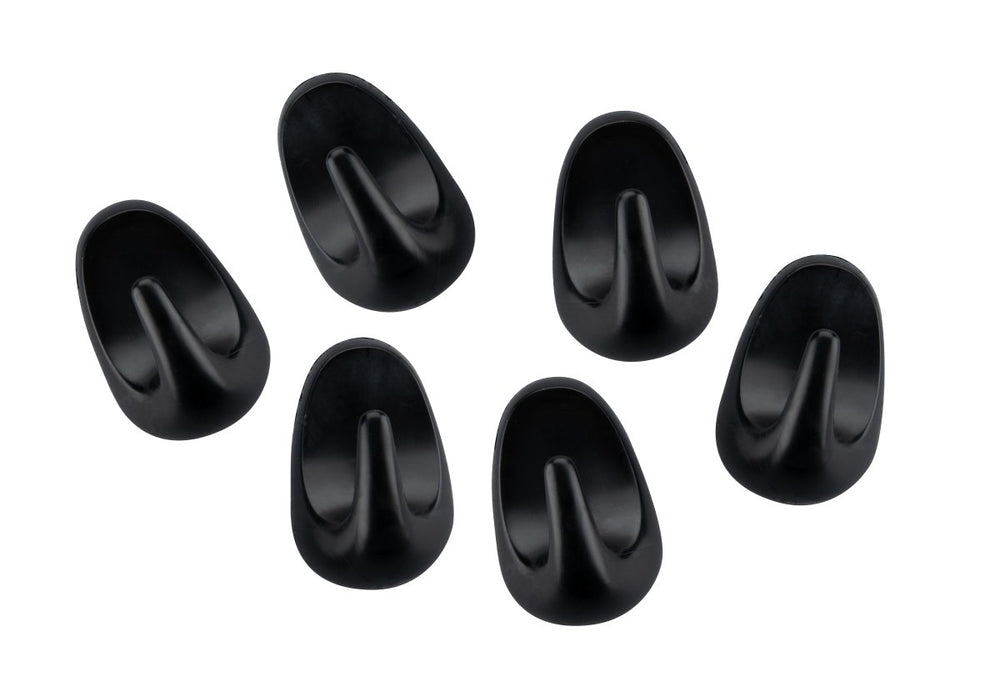 FM Akasztó 6 db 2,5 cm fekete Home