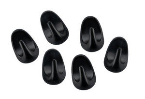 FM Akasztó 6 db 2,5 cm fekete Home