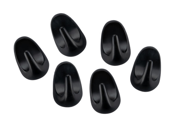 FM Akasztó 6 db 2,5 cm fekete Home