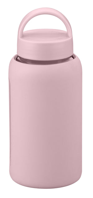 FM Üvegkulacs szilikonborítással 600 ml rózsaszín