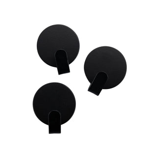 FM Akasztó 3 db 3 cm kerek fekete Home