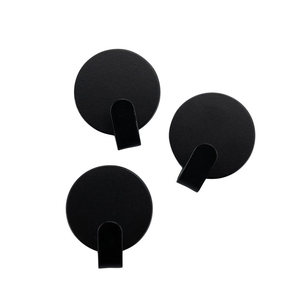 FM Akasztó 3 db 3 cm kerek fekete Home