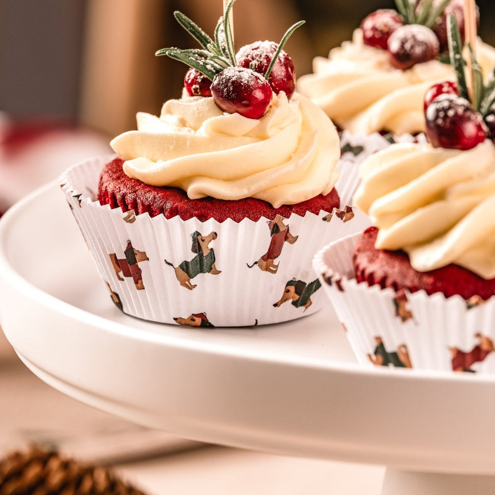 DR OETKER Muffinpapír tacskó mintával 50 db Holiday Joy