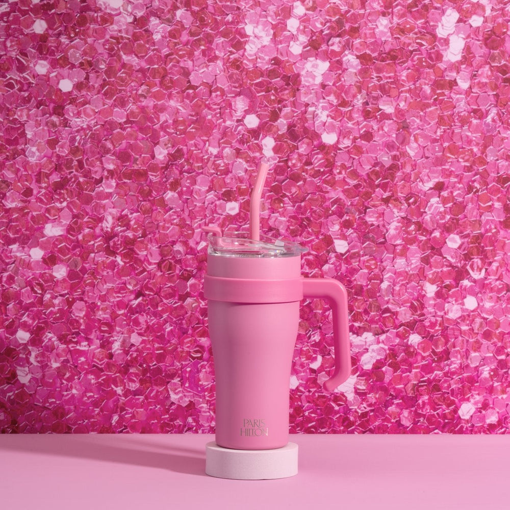 PARIS HILTON Duplafalú kulacs/tumbler 850 ml pink