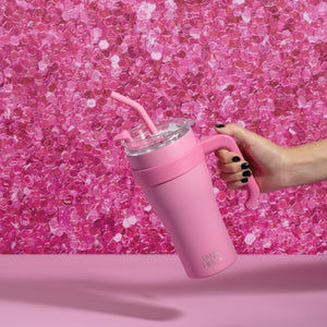 PARIS HILTON Duplafalú kulacs/tumbler 850 ml pink