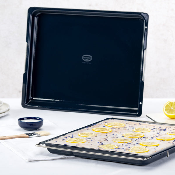 DR OETKER BACK LIEBE Zománcozott tepsi állítható