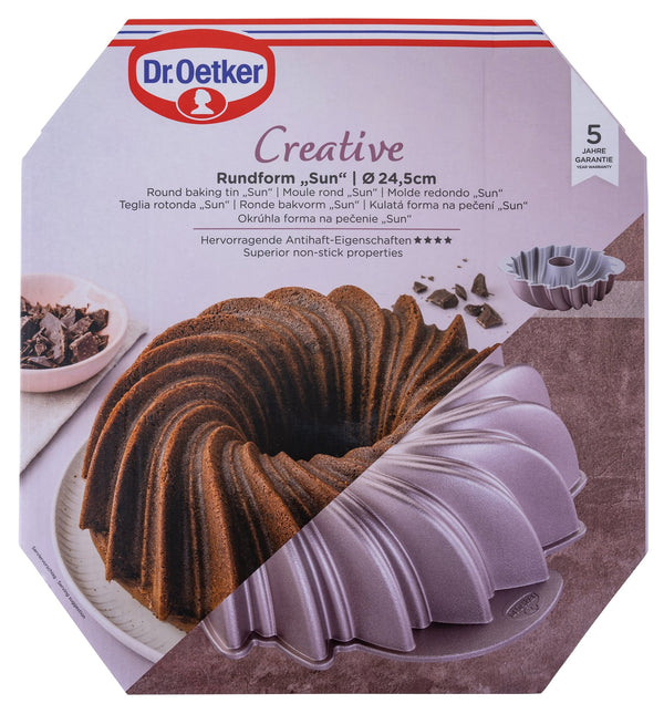 DR OETKER CREATIVE Kuglófforma 24 cm "Sun"