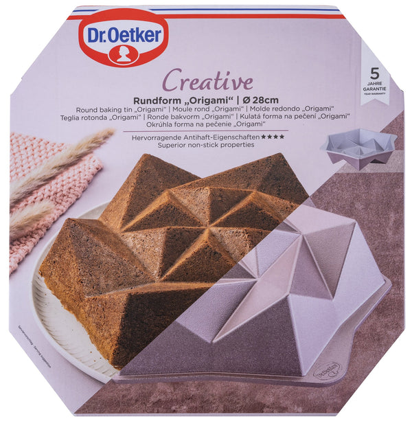 DR OETKER CREATIVE Kreatív kerek tortaforma 24 cm "Origami"