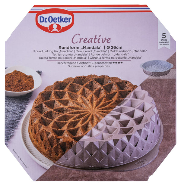 DR OETKER CREATIVE Kreatív kerek tortaforma 24 cm "Mandala"
