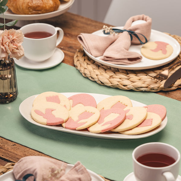 DR OETKER Süteménykiszúró tojásforma nyuszi&tulipán Vintage