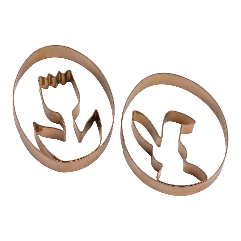 DR OETKER Süteménykiszúró tojásforma nyuszi&tulipán Vintage