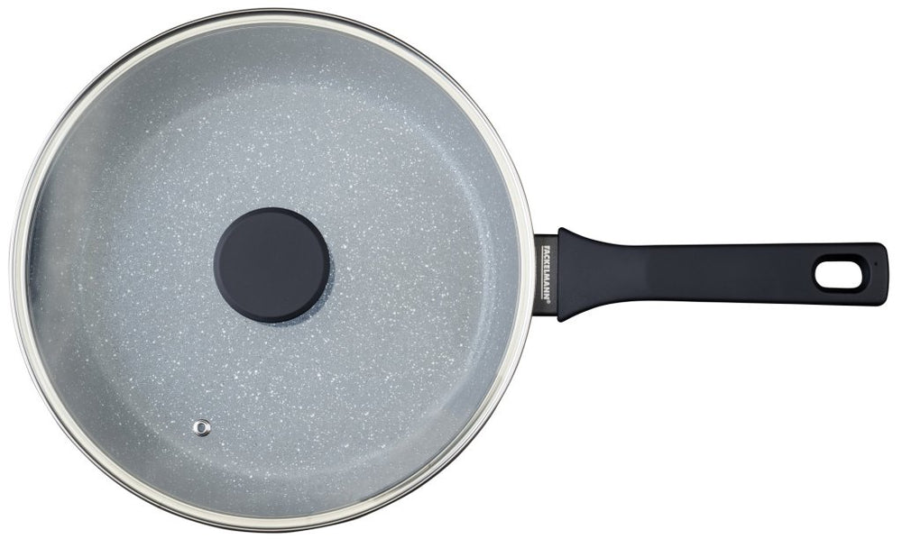 FM Serpenyő magas fallal üvegfedővel 28 cm Cosmo