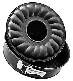 ZENKER BLACK METALLIC Kapcsos tortaforma kuglófbetéttel 26 cm