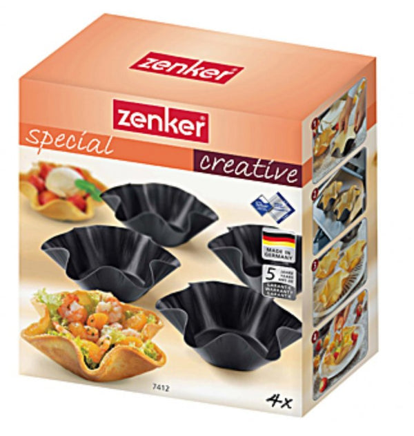 ZENKER SPECIAL CREATIVE 4 db Kosárka sütőforma 17x6,5 cm