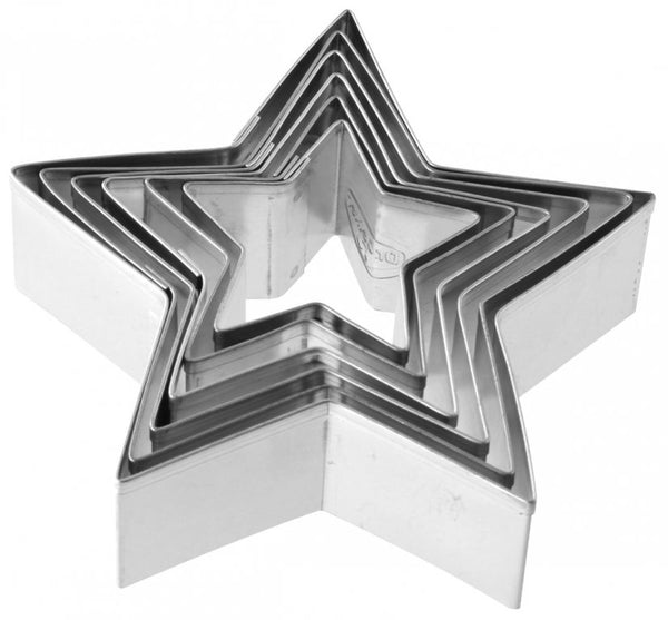 DR OETKER Csillag alakú sütemény kivágó 6 részes White Christmas