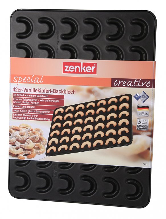 ZENKER SPECIAL CREATIVE Sütőlemez vaníliás kifli 42 db-hoz