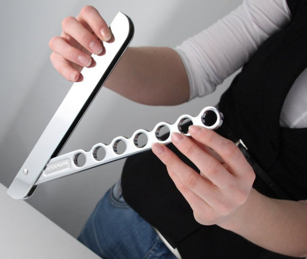 FM Összecsukható vállfa akasztó 24 cm  Alu